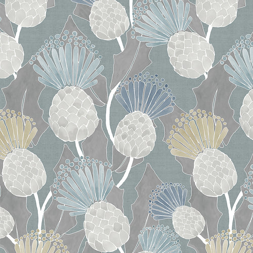 Samples - Reyne  Wallpaper Sample Duck Egg Voyage Maison