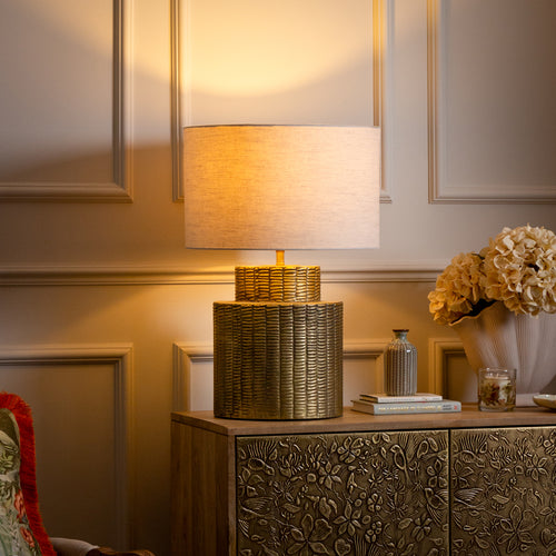 Geometric Gold Lighting - Rhiamon  Lamp Base Gold Voyage Maison