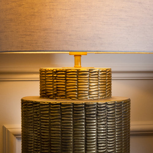 Geometric Gold Lighting - Rhiamon  Lamp Base Gold Voyage Maison