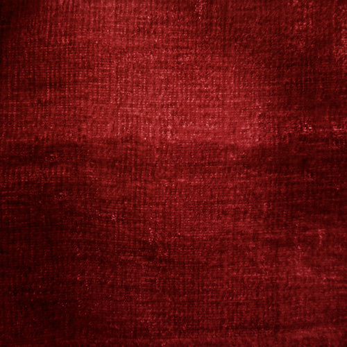Plain Red Fabric - Rimini Plain Velvet Fabric (By The Metre) Rust Voyage Maison