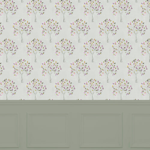 Floral Pink Wallpaper - Rinjani  1.4m Wide Width Wallpaper (By The Metre) Peony Voyage Maison