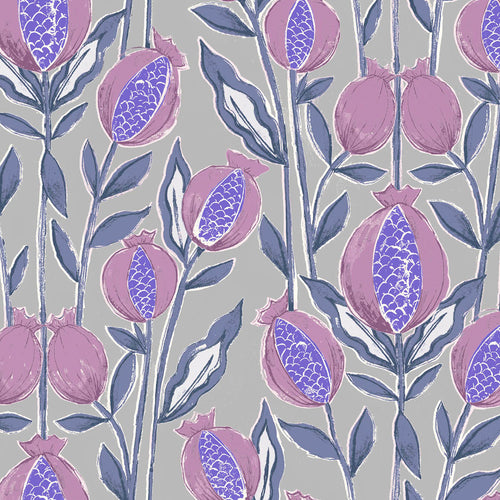Samples - Rithani Printed Fabric Sample Swatch Iris Voyage Maison