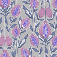  Samples - Rithani Printed Fabric Sample Swatch Iris Voyage Maison