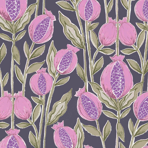 Samples - Rithani Printed Fabric Sample Swatch Midnight Voyage Maison