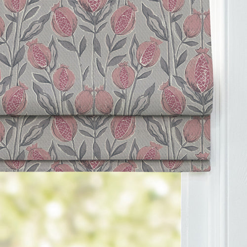 Floral Pink M2M - Rithani Printed Cotton Made to Measure Roman Blinds Mauve Voyage Maison