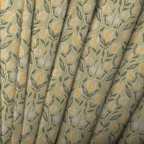 Floral Green M2M - Rithani Printed Made to Measure Curtains Pistachio Voyage Maison