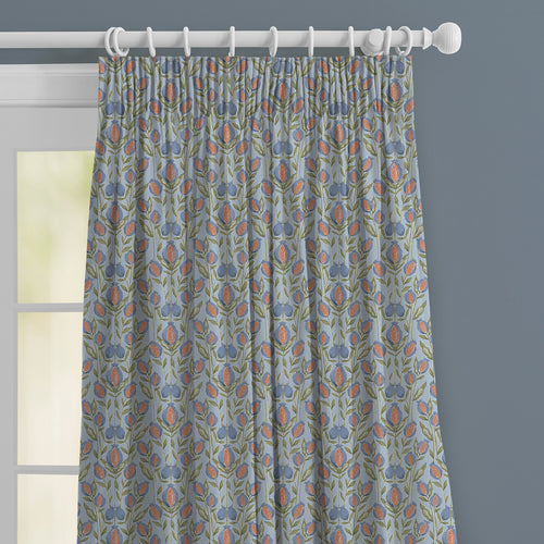 Floral Blue M2M - Rithani Printed Made to Measure Curtains Tide Voyage Maison