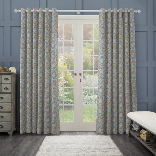 Floral Blue M2M - Rithani Printed Made to Measure Curtains Tide Voyage Maison