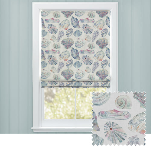 Abstract Multi M2M - Rockpool Printed Cotton Made to Measure Roman Blinds Abalone Voyage Maison