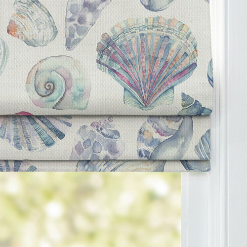 Abstract Multi M2M - Rockpool Printed Cotton Made to Measure Roman Blinds Abalone Voyage Maison