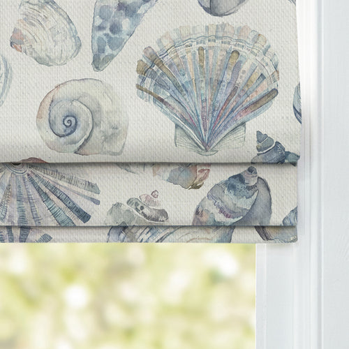 Abstract Grey M2M - Rockpool Printed Cotton Made to Measure Roman Blinds Slate Voyage Maison