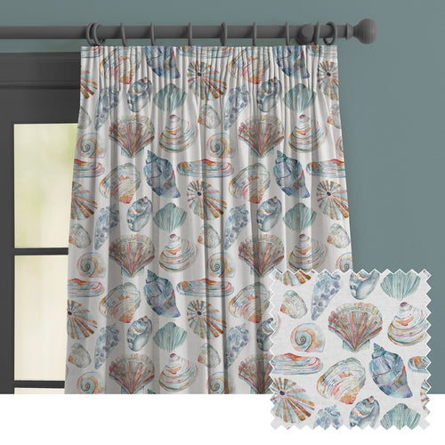 Abstract Multi M2M - Rockpool Printed Made to Measure Curtains Cobalt Voyage Maison