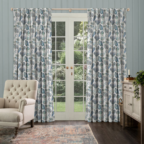 Abstract Multi M2M - Rockpool Printed Made to Measure Curtains Marine Voyage Maison