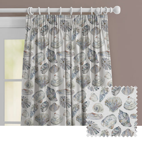 Abstract Grey M2M - Rockpool Printed Made to Measure Curtains Slate Voyage Maison