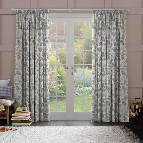 Abstract Grey M2M - Rockpool Printed Made to Measure Curtains Slate Voyage Maison