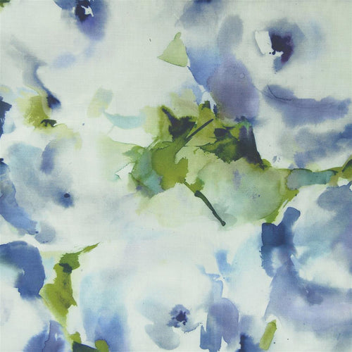 Samples - Rosa Printed Fabric Sample Swatch Bluebell Voyage Maison