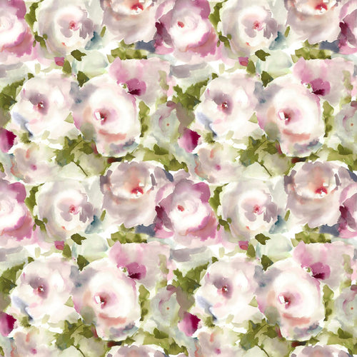Floral Pink Fabric - Rosa Printed Cotton Fabric (By The Metre) Spring Voyage Maison