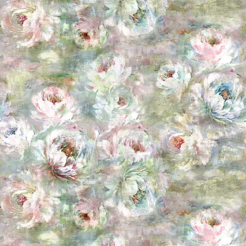 Floral Pink Fabric - Roseum Printed Fabric (By The Metre) Coral Voyage Maison