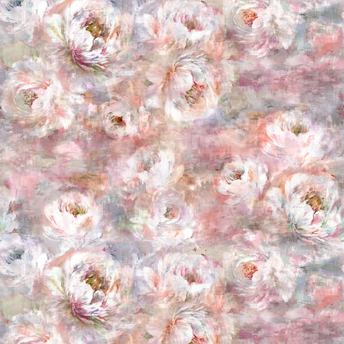 Floral Pink Fabric - Roseum Printed Fabric (By The Metre) Sunset Voyage Maison