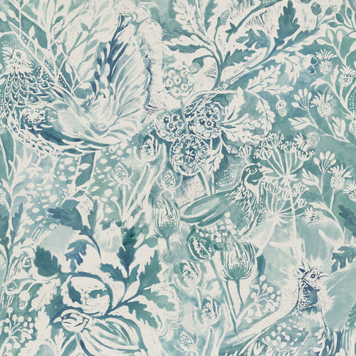 Samples - Rothesay Printed Fabric Sample Swatch Duck Egg Voyage Maison