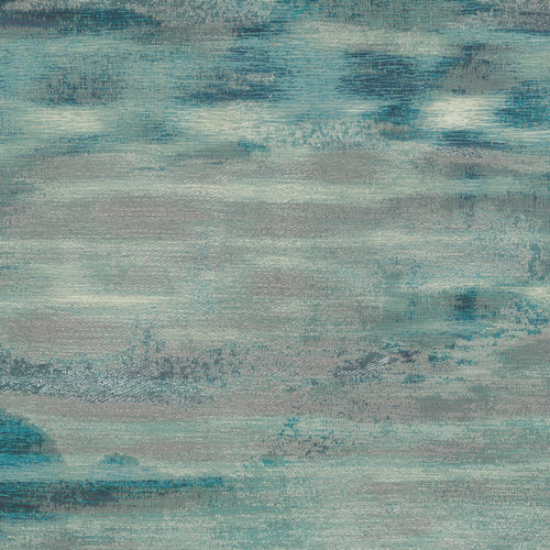 Abstract Blue Fabric - Rothko Woven Jacquard Fabric (By The Metre) Topaz Voyage Maison