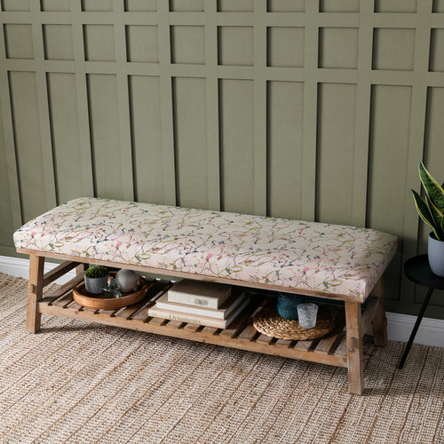 Abstract Cream Furniture - Rupert  Bench Carrara Meadow Additions