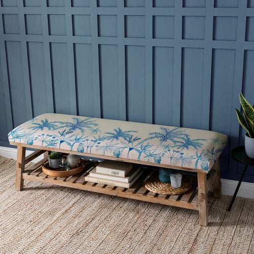Floral Blue Furniture - Rupert  Bench Cozzo Cobalt Voyage Maison