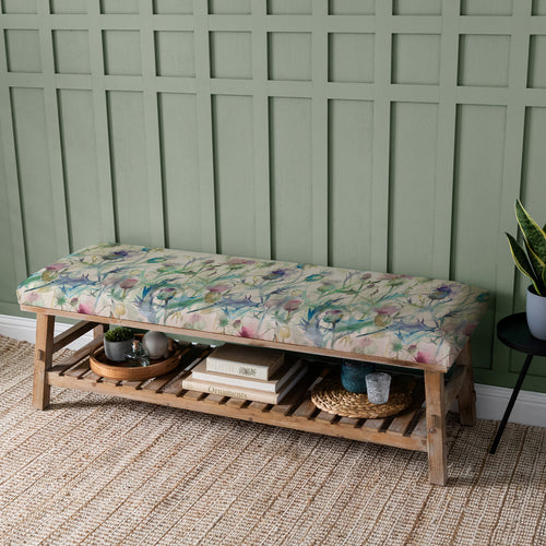 Floral Green Furniture - Rupert  Bench Damson Bristle Voyage Maison