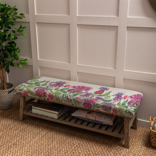 Floral Pink Furniture - Rupert  Bench Fairytale Bristles Damson Voyage Maison