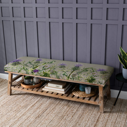Floral Green Furniture - Rupert  Bench Penton Damson Marie Burke