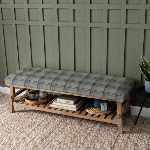 Check Grey Furniture - Rupert  Bench Tavistock Heather Voyage Maison