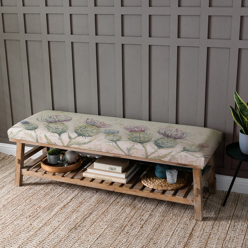 Floral Cream Furniture - Rupert  Bench Thistle Glen Voyage Maison