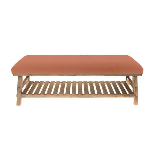 Plain Orange Furniture - Rupert  Bench Tivoli Rust Additions