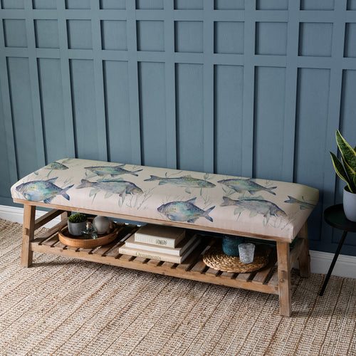  Blue Furniture - Rupert  Bench Ives Water Marine Voyage Maison