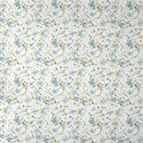 Floral Blue Fabric - Rydal Woven Jacquard Fabric (By The Metre) Sky Voyage Maison