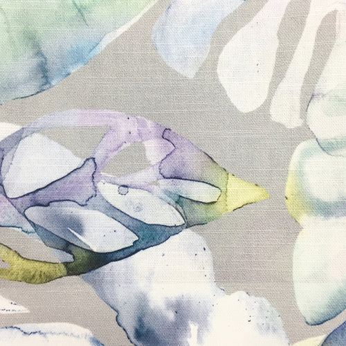 Samples - Salvador Printed Fabric Sample Swatch Violet Voyage Maison