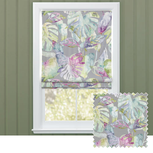 Floral Pink M2M - Salvador Printed Cotton Made to Measure Roman Blinds Summer Voyage Maison