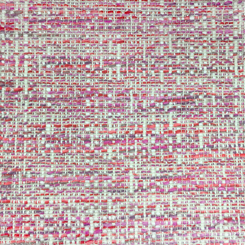 Plain Pink Fabric - Samara Woven Jacquard Fabric (By The Metre) Berry Voyage Maison