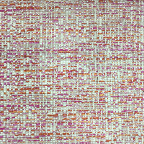 Plain Pink Fabric - Samara Woven Jacquard Fabric (By The Metre) Coral Voyage Maison