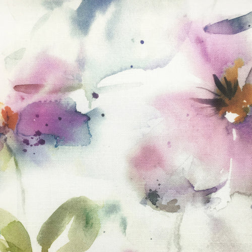 Floral Pink Fabric - Samarinda Printed Cotton Fabric (By The Metre) Summer Voyage Maison