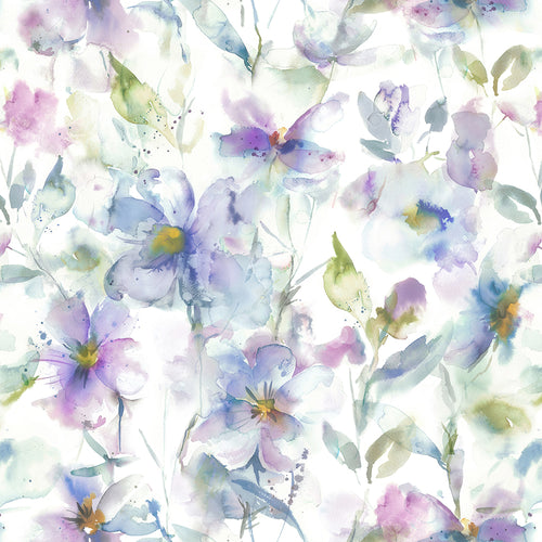 Floral Purple M2M - Samarinda Printed Made to Measure Curtains Violet Voyage Maison