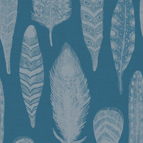 Floral Blue Wallpaper - Samui  1.4m Wide Width Wallpaper (By The Metre) Lake Voyage Maison