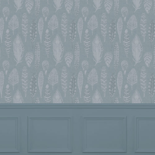 Floral Blue Wallpaper - Samui  1.4m Wide Width Wallpaper (By The Metre) Mineral Voyage Maison