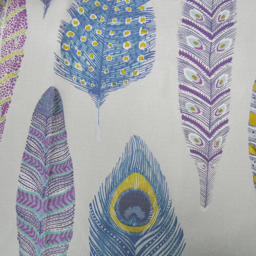Abstract Purple Fabric - Samui Print Printed Linen Fabric (By The Metre) Heather Voyage Maison