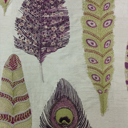 Floral Purple Fabric - Samui Printed Fabric (By The Metre) Heather Voyage Maison