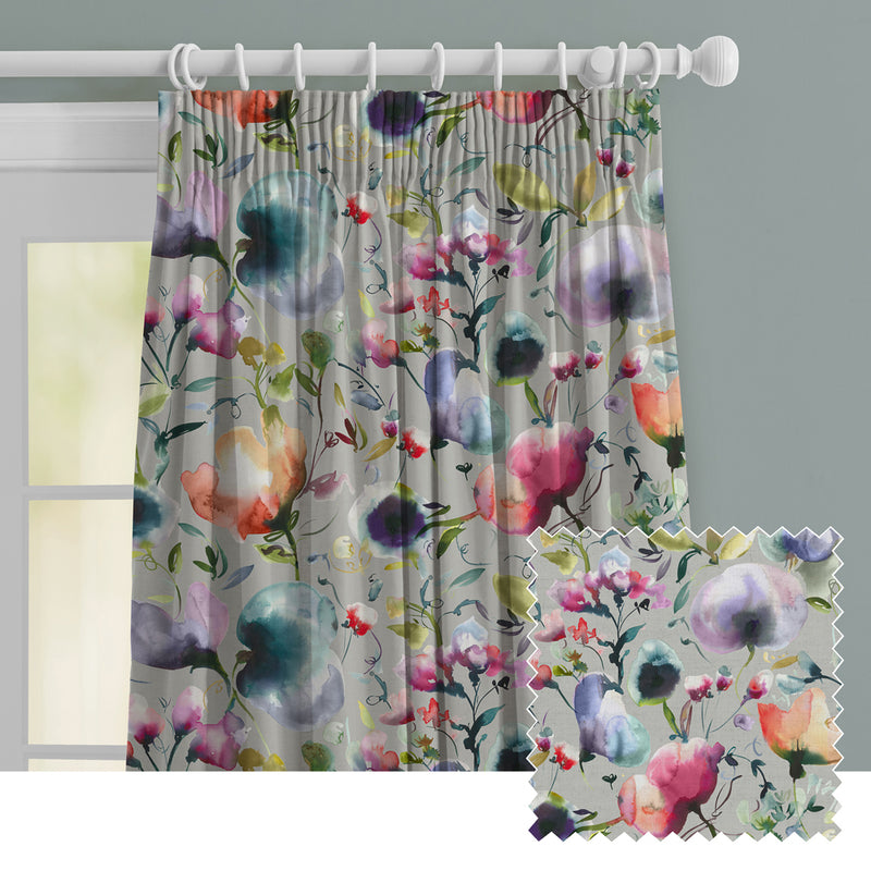 Floral Pink M2M - Santana Printed Made to Measure Curtains Lotus Voyage Maison