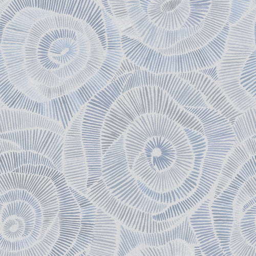 Floral Blue Wallpaper - Sanur  1.4m Wide Width Wallpaper (By The Metre) Bluebell Voyage Maison