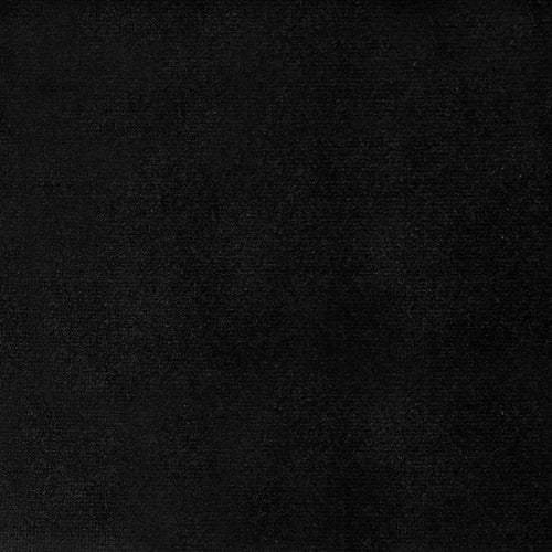 Plain Black Fabric - Sapphire Plain Velvet Fabric (By The Metre) Onyx Voyage Maison