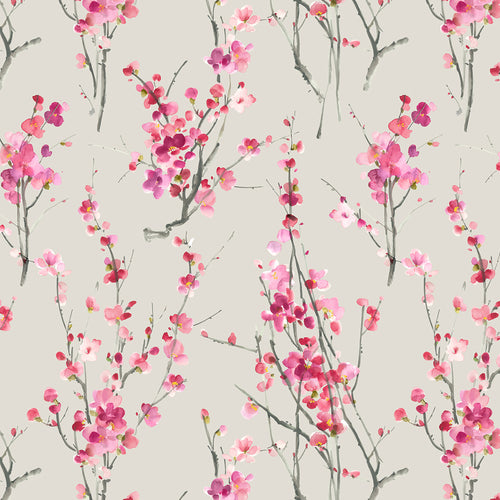 Floral Cream M2M - Saville Printed Cotton Made to Measure Roman Blinds Blossom/Stone Voyage Maison