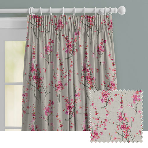 Floral Cream M2M - Saville Printed Made to Measure Curtains Blossom Voyage Maison
